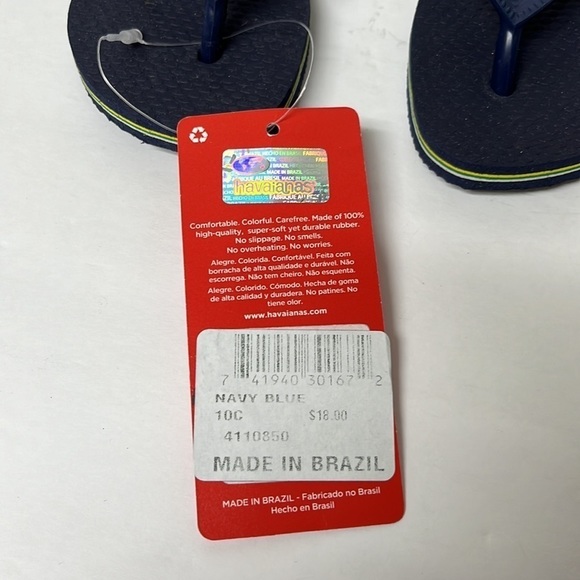 HAVAIANAS Unisex-Child Brazil Logo Flip Flop Sandal - Picture 6 of 7